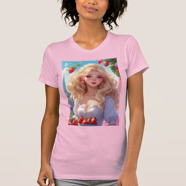 Erdbeerprinzessin T-Shirt (Vorderseite)