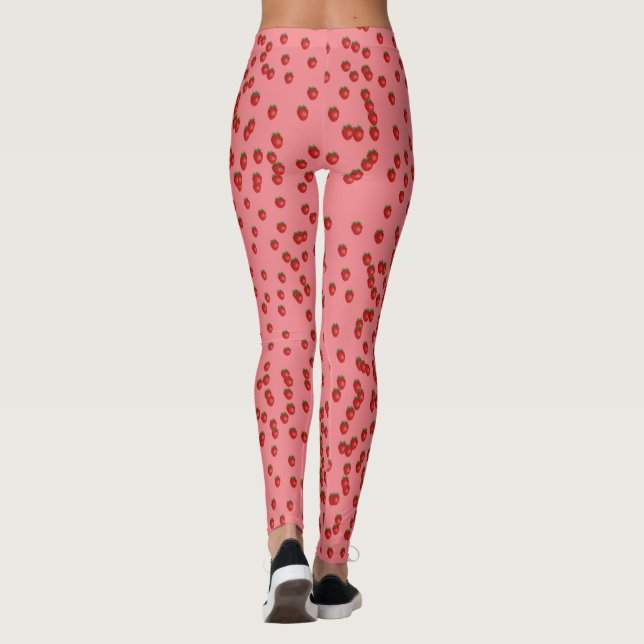 Erdbeerrosa Leggings (Rückseite)