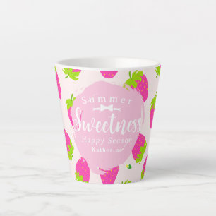 Erdbeerrosa Milchtasse