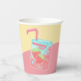 Erdbeersaftbox Pappbecher