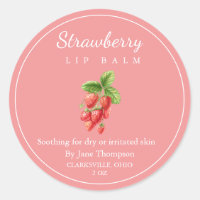 Erdbeersalbe/Balsam-Label