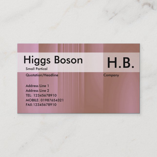 Erdbeerschokolade Visitenkarte (Vorderseite)