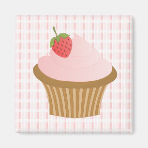 Erdbeerschokoladen-kleiner Kuchen Magnet