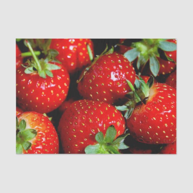 Erdbeerseidenpapier Seidenpapier (Vorderseite)