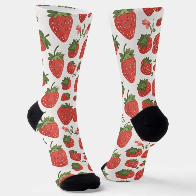 Erdbeersocken Socken (Gewinkelt)