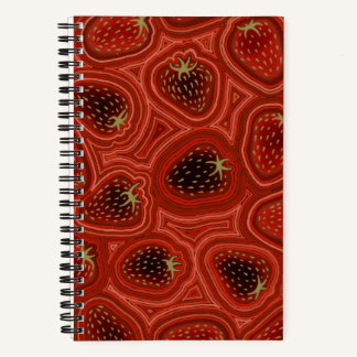 Erdbeerspirale Spiralblock Notizbuch