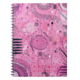 Erdbeersundae-Abstract-Art Notizblock