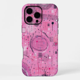 Erdbeersundae-Abstrakte Kunst iPhone 16 Pro Max Hülle