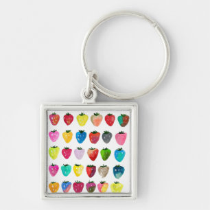 Erdbeersüße niedliche Fruchtfarbe Schlüsselanhänger