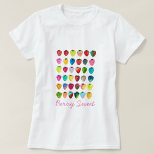 Erdbeersüße niedliche Fruchtfarbe T-Shirt
