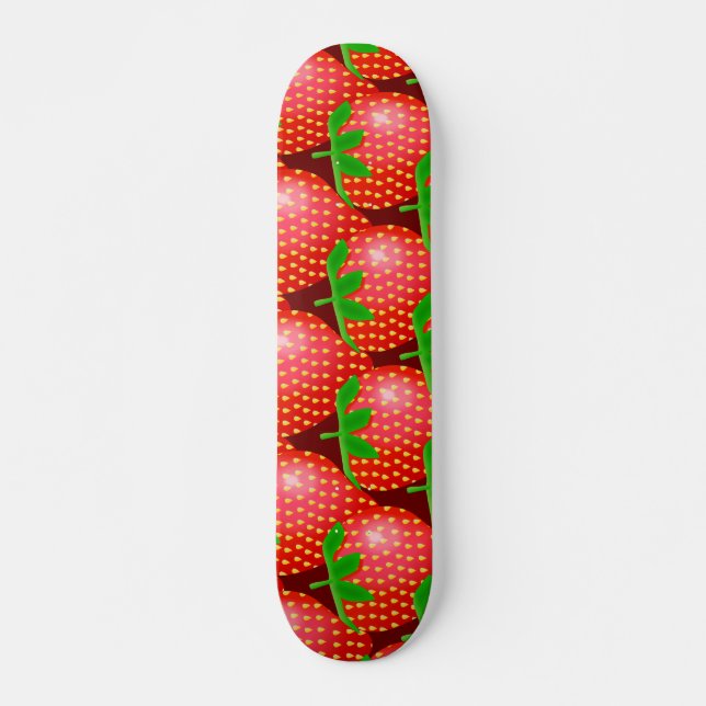 Erdbeertapete Skateboard (Vorne)