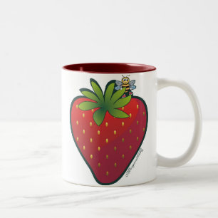ErdbeerTasse Zweifarbige Tasse