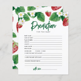 Erdbeervorausschauung für Babydusche