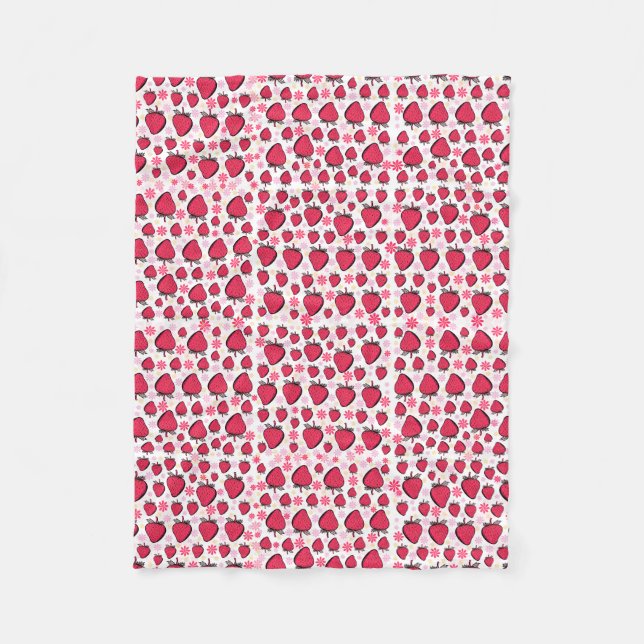 Erdbeerweiche Decke (Vorderseite)