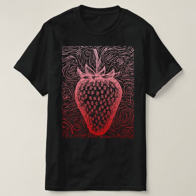 Erdbeerwirbel T-Shirt (Design vorne)