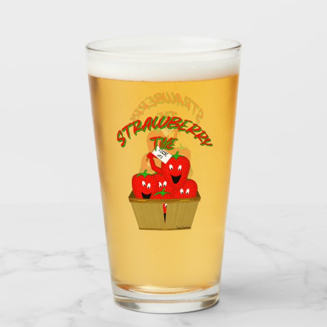 Erdbeerzeit! Glas (Rückseite (gefüllt))