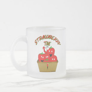 Erdbeerzeit! Mattglastasse