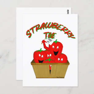 Erdbeerzeit! Postkarte