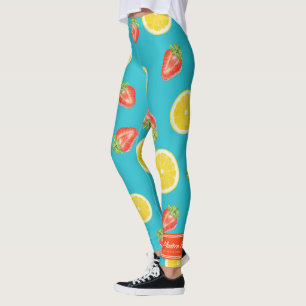 Erdbeerzitronen-Leggings Leggings