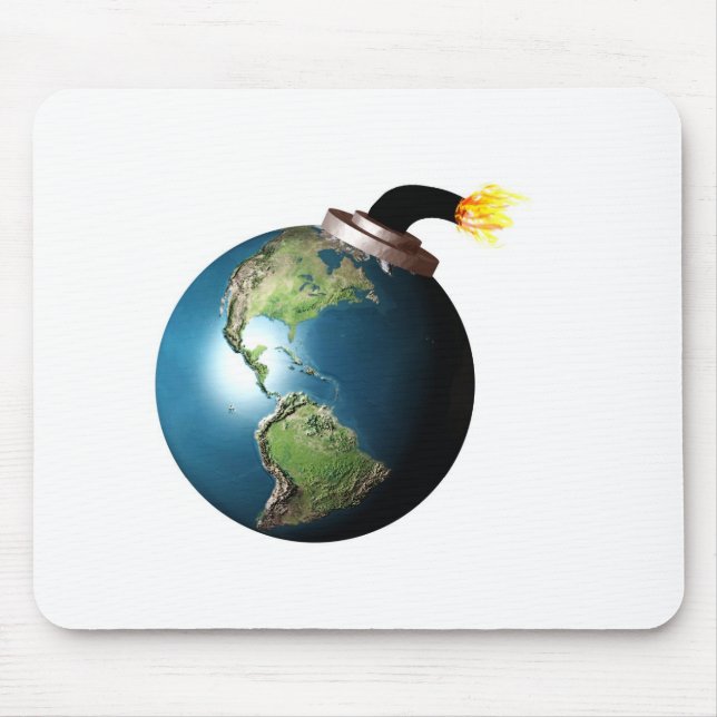 Erdbombe Mousepad (Vorne)