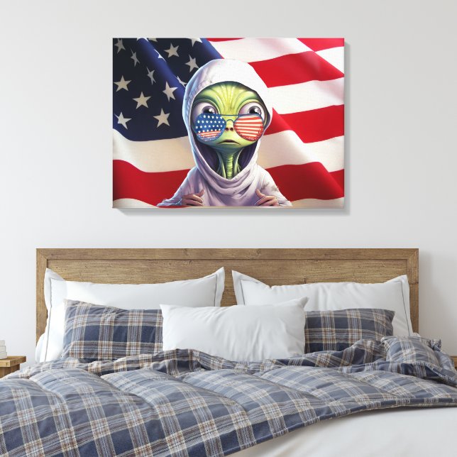 Erdbürger neuester Art  Leinwanddruck (Insitu (Schlafzimmer))