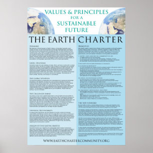 Erdcharter-Plakat - Mattende 22x31 Poster