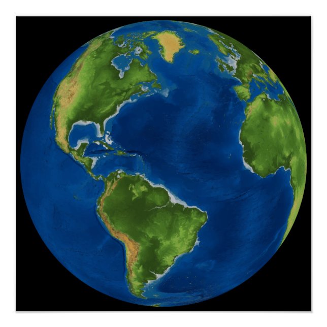 Erddarstellung Poster (Vorderseite)