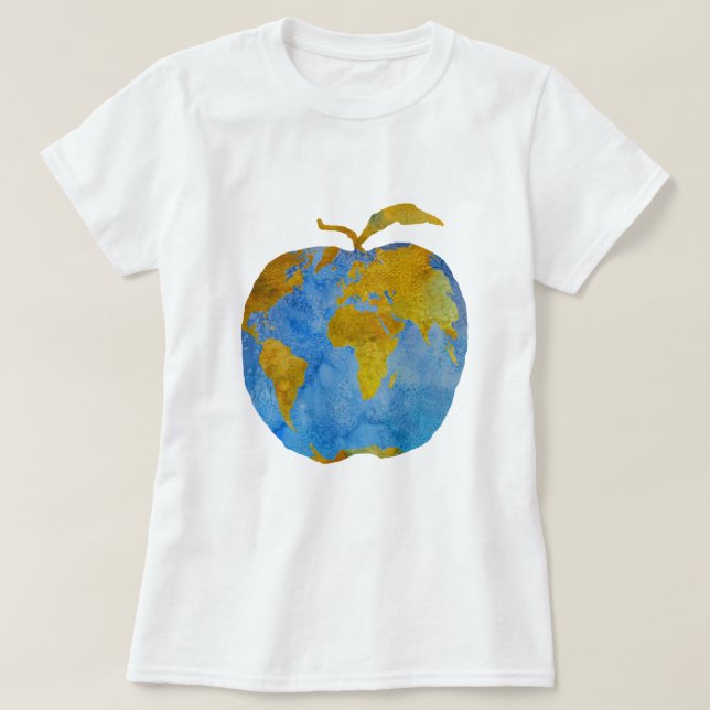 Erde Apple T-Shirt (Design vorne)