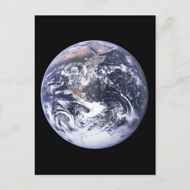 Erde aus Apollo 17 Postkarte (Vorderseite)