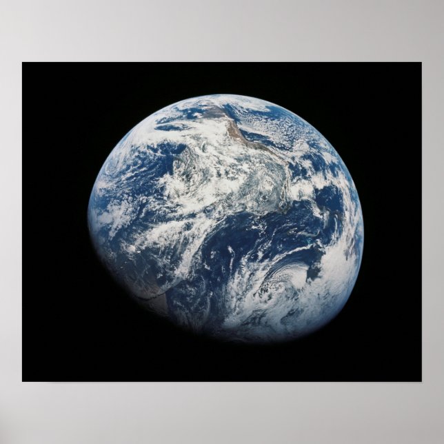 Erde aus Apollo 8 Poster (Vorne)