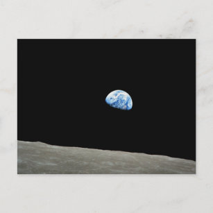 Erde aus dem Universum des Mond Postkarte