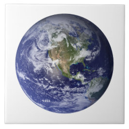Erde aus dem Weltall, blaues Marmor von der NASA Fliese