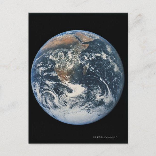 Erde aus dem Weltraum 10 Postkarte (Vorderseite)
