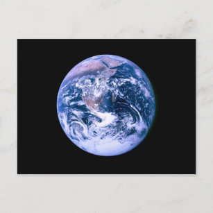 Erde aus dem Weltraum gesehen Postkarte