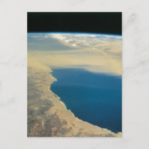 Erde aus dem Weltraum Postkarte