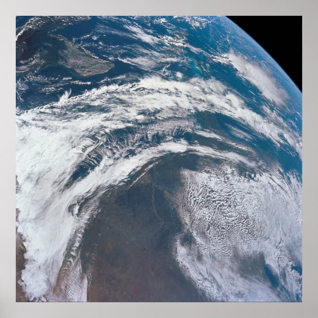 Erde aus der Apollo 12 Raumsonde. Poster (Vorne)