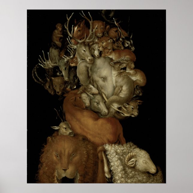 Erde, c.1570 (Öl auf Tafel) Poster (Vorne)