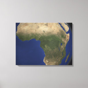 Erde, die Landcover über Afrika zeigt Leinwanddruck