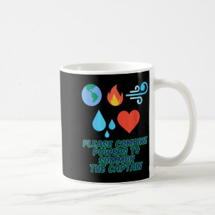 Erde Feuer Wind Wasser Herz Planet Lustig 90er T-S Kaffeetasse