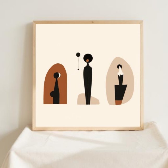 Erde & Form – Minimalistische Botanische Kunst Poster (Von Creator hochgeladen)
