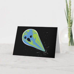 Erde gegen schwarzes Loch Karte