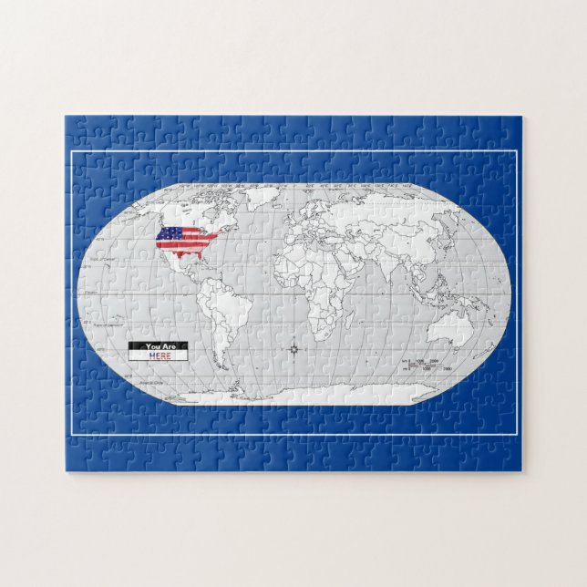 Erde, ihr seid hier puzzle (Horizontal)