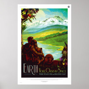 Erde - Ihre Oase im Raum Poster