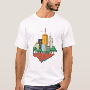 Erde im Leeren T-Shirt