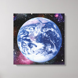 Erde im Weltraum Leinwanddruck