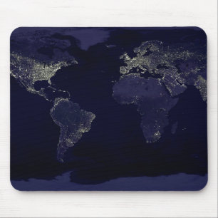 Erde in der Nacht Mousepad