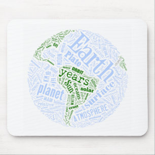 Erde in Tagxedo Mousepad