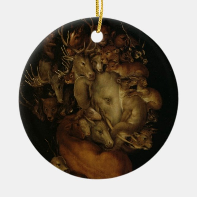 Erde Keramik Ornament (Vorne)