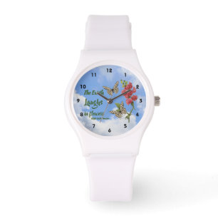 Erde lacht in Blume Sweet Pea Inspiration   Armbanduhr