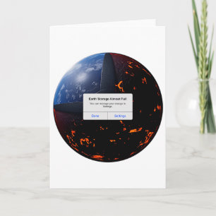 Erde Lager Fast Voll T-Shirt  Karte